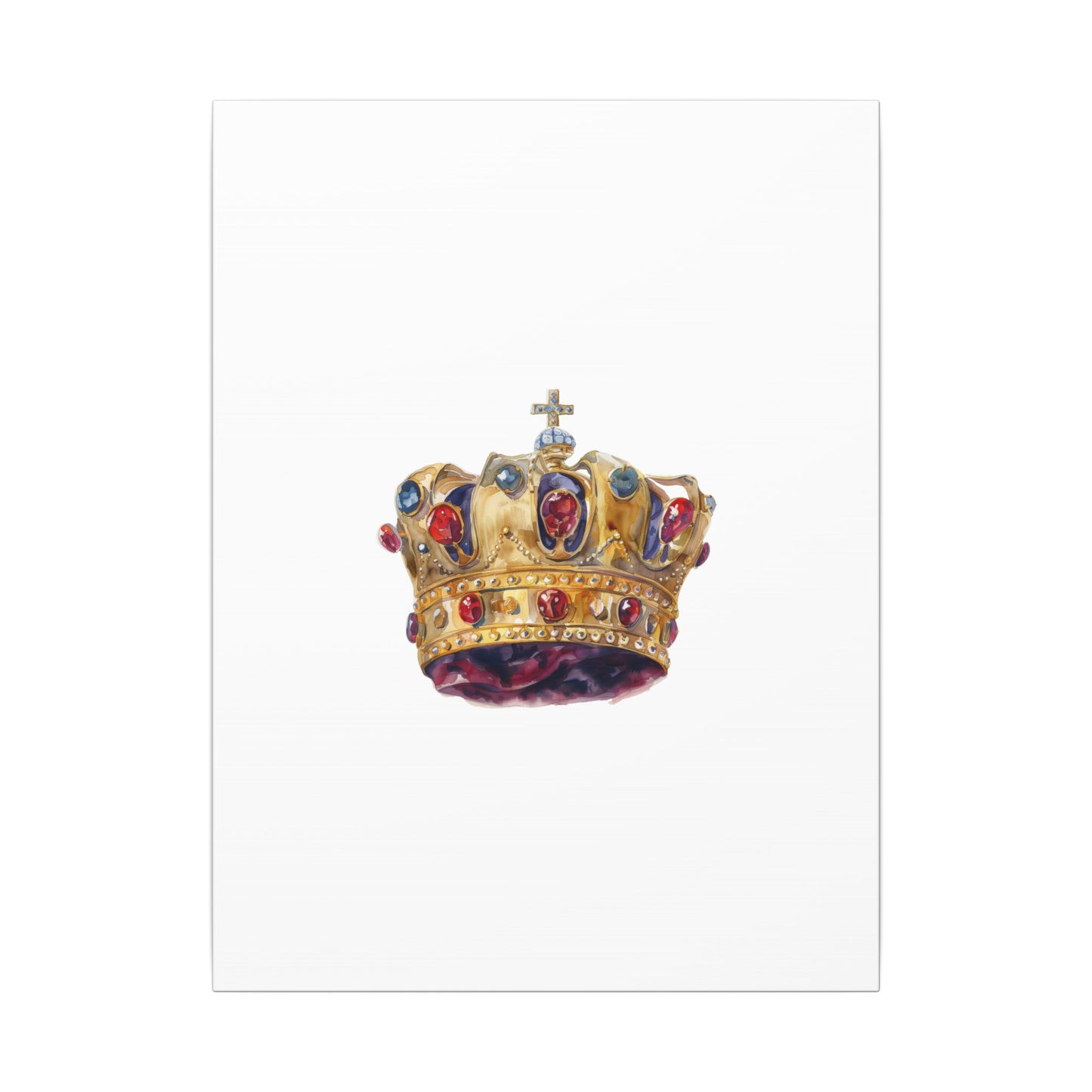 Crown Art Print, Royal Wall Decor, Matched for Home or Office, Gift for Art Lovers, Unique Royalty Artwork