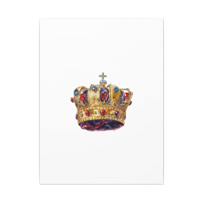 Crown Art Print, Royal Wall Decor, Matched for Home or Office, Gift for Art Lovers, Unique Royalty Artwork