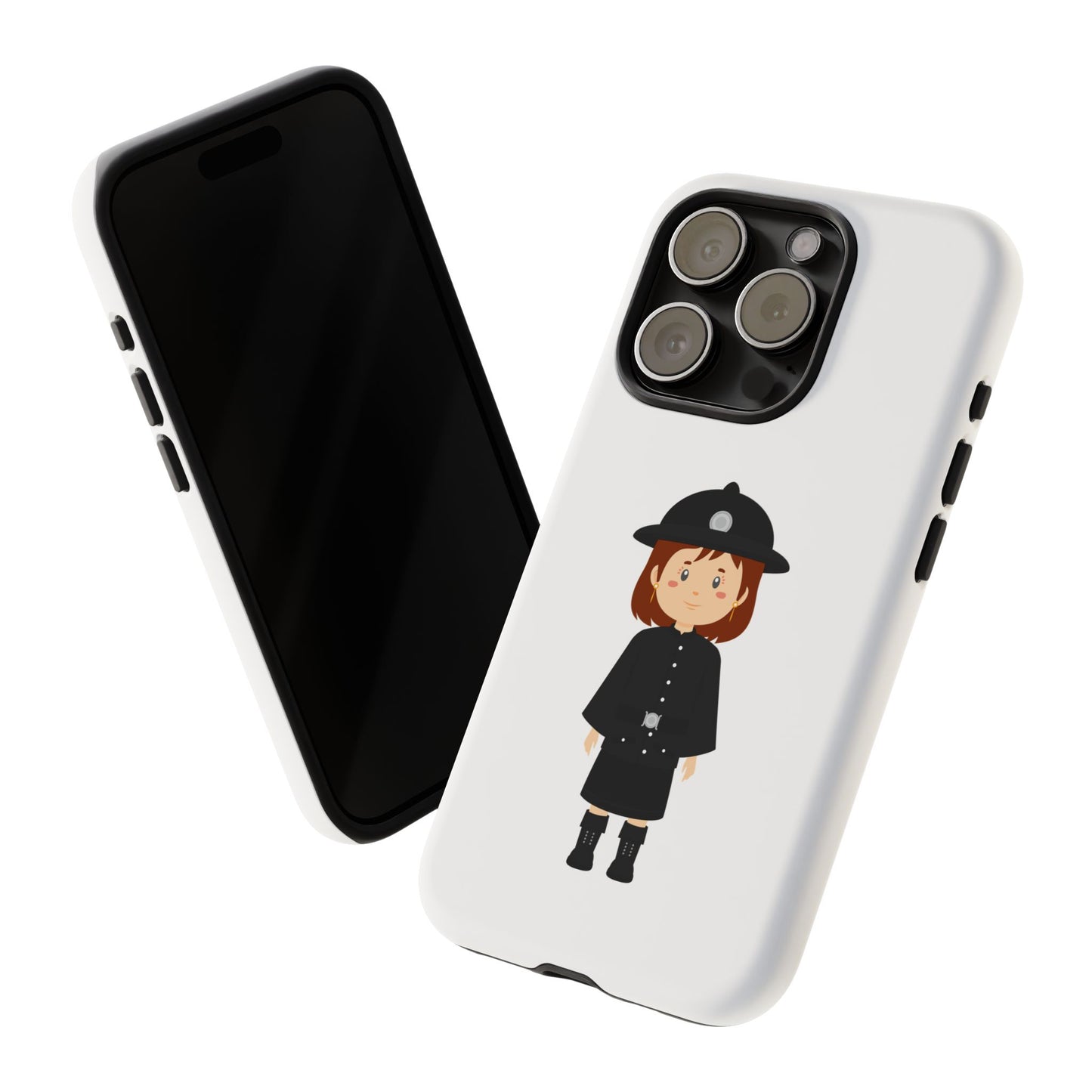 Cute Police Officer Phone Case, Tough Protective Cover, Gifts for Police Lovers, Customizable Phone Case, Unique Design