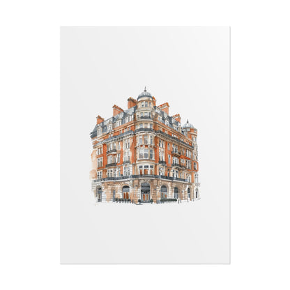 Elegant Architectural Rolled Posters, Art Prints for Home Decor, Gift for Housewarming, Wall Art for Living Room, Unique Art Decor