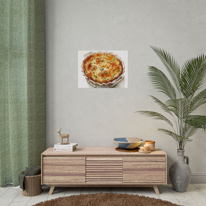 Delicious Quiche Rolled Posters for Kitchen Decor, Culinary Art, Foodie Wall Art, Gift for Chefs, Cooking Enthusiasts, Home Decor