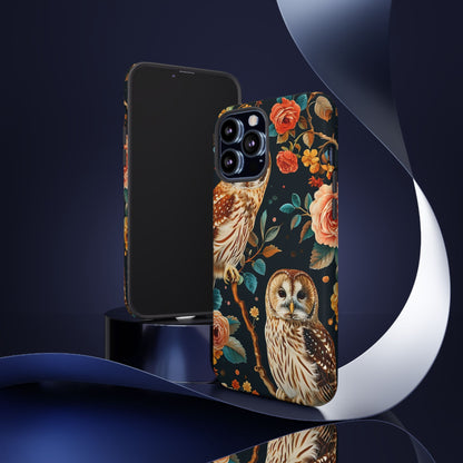 Owl Phone Case with Floral Design, Tough Phone Cover for Nature Lovers, Gift for Bird Enthusiasts, Stylish Protection for Smartphones, [...]