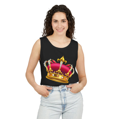 Unisex Garment-Dyed Tank Top - British Royal Crown