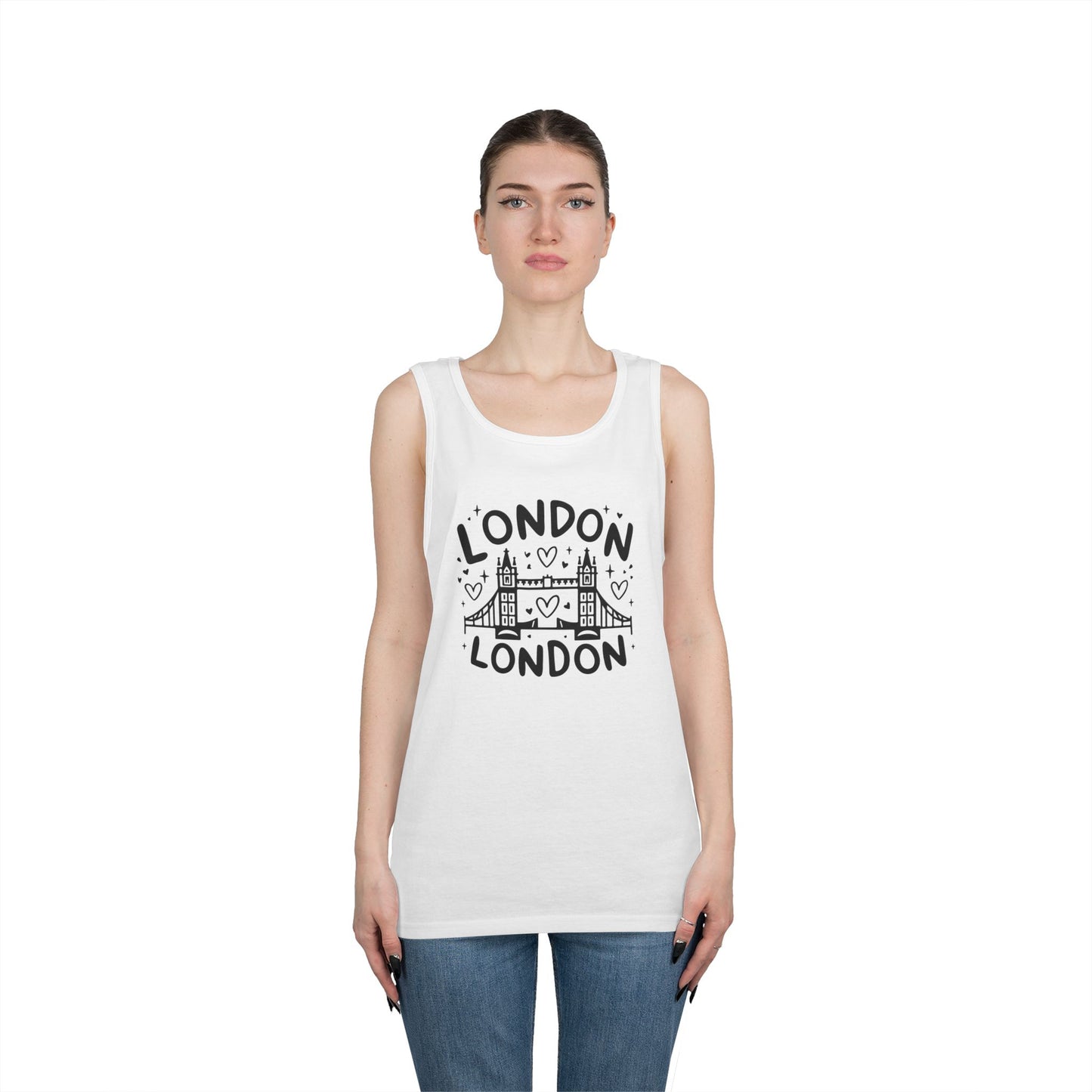 Unisex Heavy Cotton Tank Top8 - Lovely London