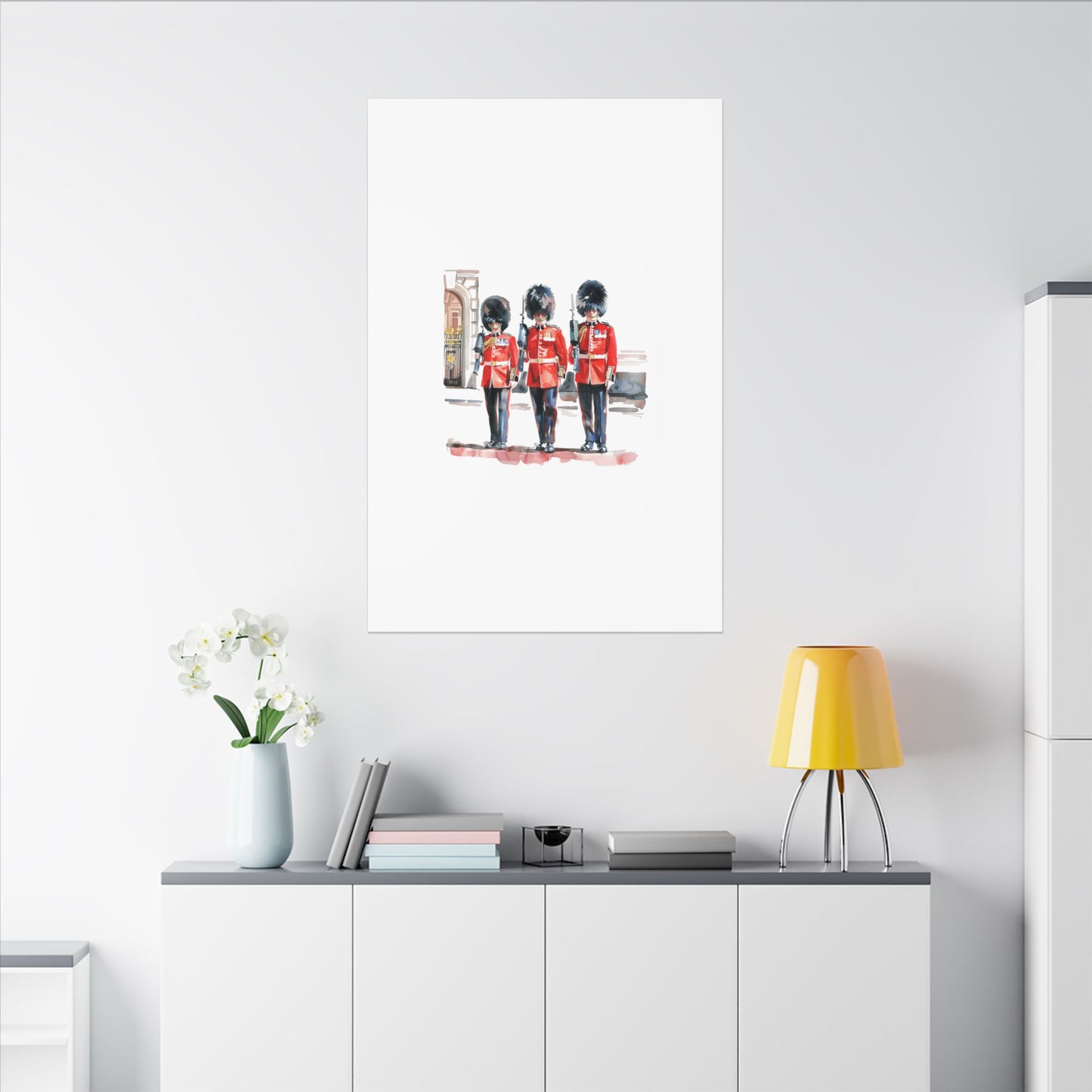 Royal Guards Canvas Print, British Wall Art, Home Decor, Unique Gift, London Culture