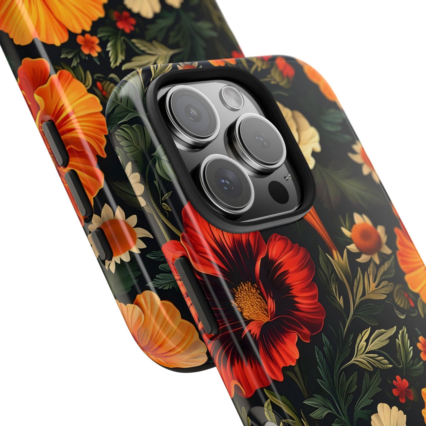 Vibrant Floral Tough Phone Case | Durable Phone Cover | Gift for Her | Spring Accessory | Stylish Tech Protection