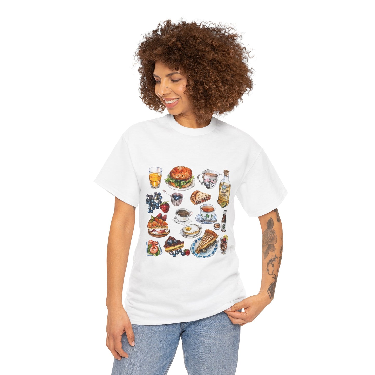 Unisex Heavy Cotton Tee - Heritage and Charm - England's Iconic Symbols
