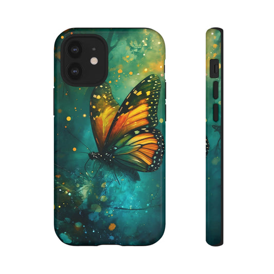 Colorful Butterfly Phone Case, Tough Cases for iPhone and Samsung, Cute Tech Accessories, Nature Lovers Gift, Vibrant Floral Design