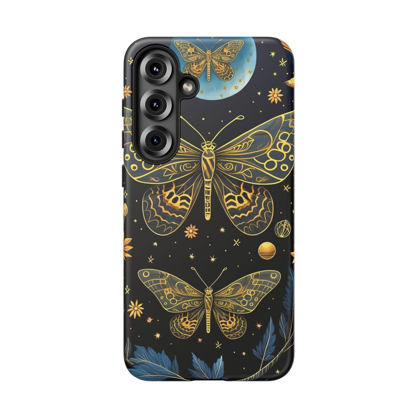 Butterfly Galaxy Phone Case | Tough Cases for Nature Lovers, Unique Phone Covers, Gift for Her, Boho Style, Floral Design