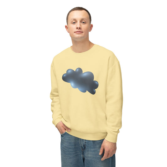 Unisex Lightweight Crewneck Sweatshirt - Serene Cloudscape - Dreamy Cloud