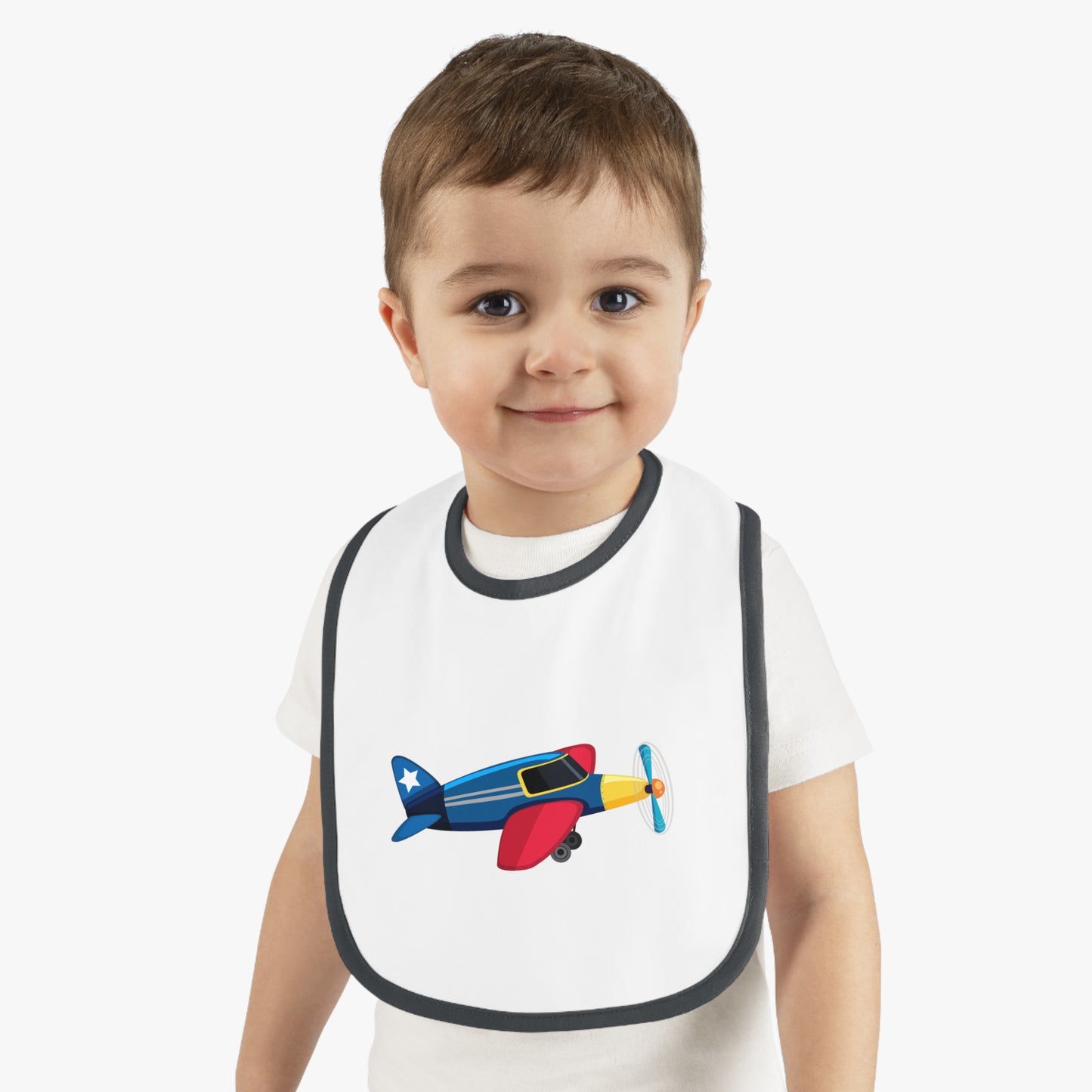 Aviation-Themed Baby Bib, Fun Baby Shower Gift, Toddler Feeding Bib, Airplane Design Bib, Cute Baby Accessories