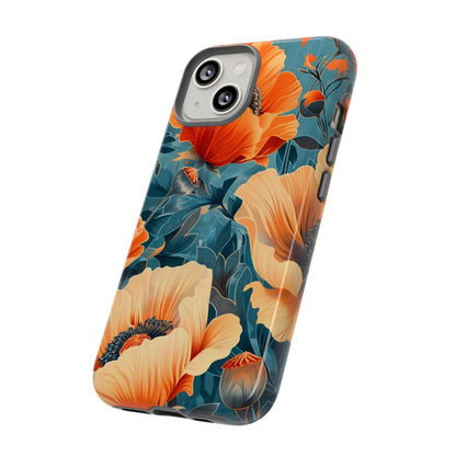 Floral Phone Case, Tough Cases for Protection and Style, Spring Aesthetic, Gift for Her, Phone Accessory for Nature Lovers
