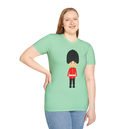 Unisex Softstyle T-Shirt - Standing Strong - The British Soldier in Red