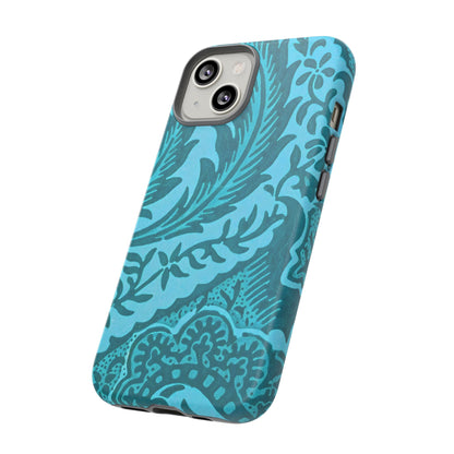 Protective Phone Case with Elegant Teal Design, Tough Cases, Floral Phone Cover, Stylish Smartphone Protection, Gifts for Her, Trendy [...]