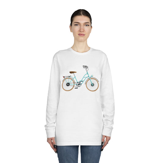 Long Sleeve Crewneck Tee - Trendy British Bicycle