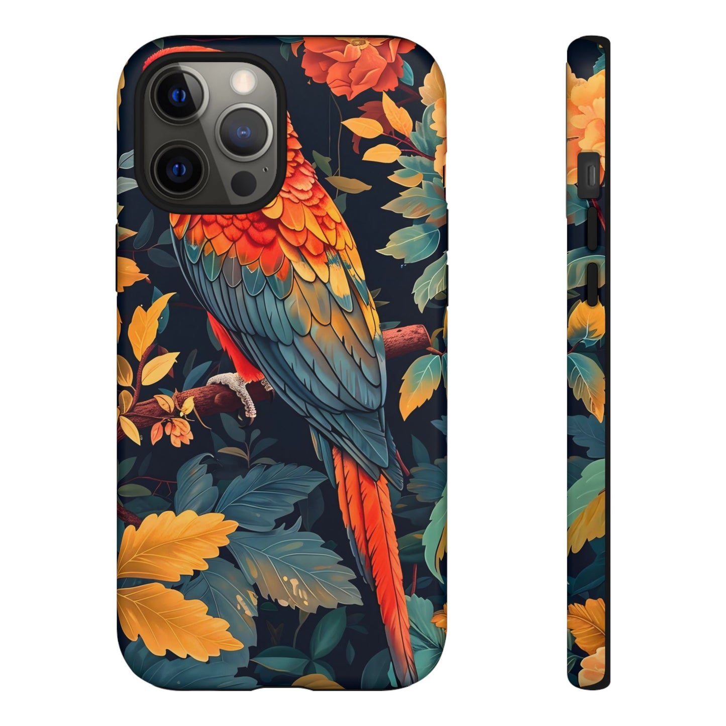 Vibrant Parrot Phone Case - Tough, Stylish, Nature-Inspired, Tropical, Wildlife, Perfect Gift, Summer Vibes