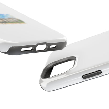 Artistic Magnetic Phone Case, Custom Tough Case, Unique Phone Cover, Gift for Travelers, Landscape Design, Protective Case