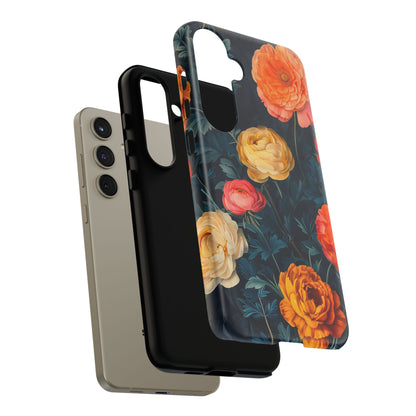 Floral Phone Case - Tough Cases, Stylish Protection, Gift for Flower Lovers, Customizable Cover, Floral Design Mobile Accessory