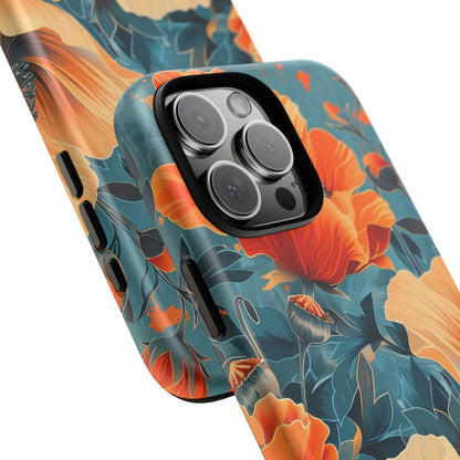 Floral Phone Case, Tough Cases for Protection and Style, Spring Aesthetic, Gift for Her, Phone Accessory for Nature Lovers