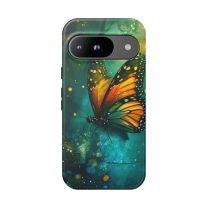 Colorful Butterfly Phone Case, Tough Cases for iPhone and Samsung, Cute Tech Accessories, Nature Lovers Gift, Vibrant Floral Design