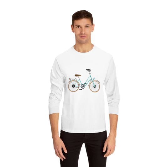 Unisex Classic Long Sleeve T-Shirt - Classic Bicycle Illustration - London Style