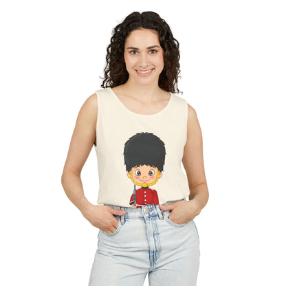 Unisex Garment-Dyed Tank Top - Classic Military - British Soldier -