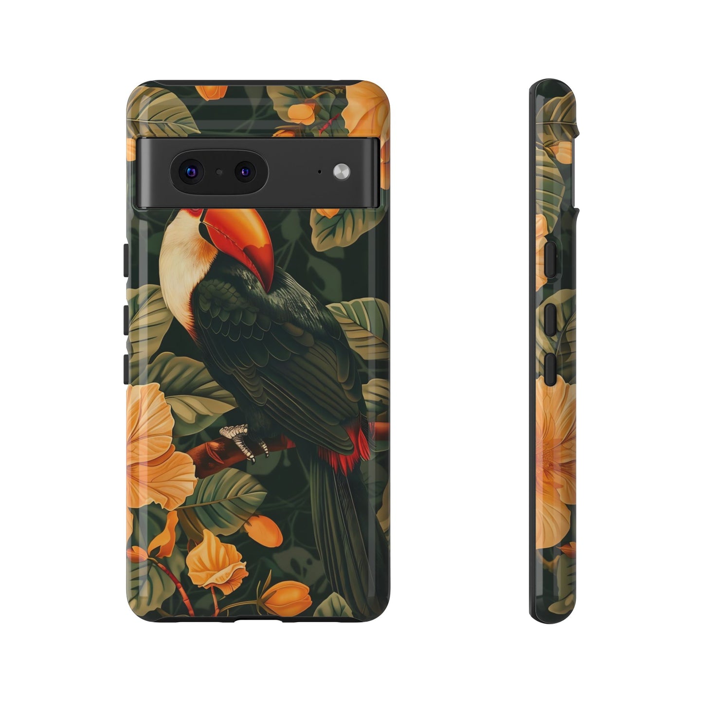 Tropical Toucan Phone Case, Exotic Bird Cover, Nature Lover Gift, Eco-Friendly Design, Customizable Tech Accessory