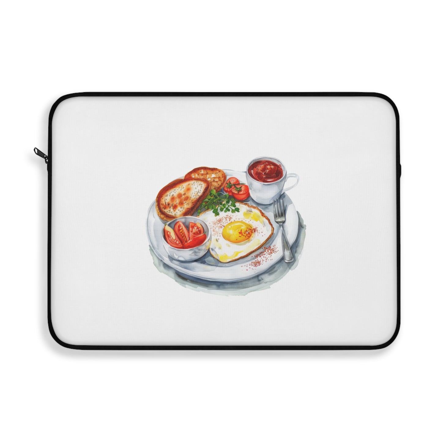 Breakfast-Inspired Laptop Sleeve | Cozy & Functional | Gifts for Foodies, Office Workers, Students | Cute Tech Accessory