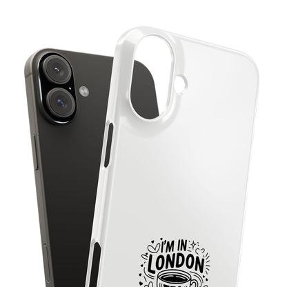 Stylish Slim Phone Cases for Tea Lovers, Personalized Phone Covers, London-Themed Gifts, Birthday, Travel Accessories, Trendy Phone [...]