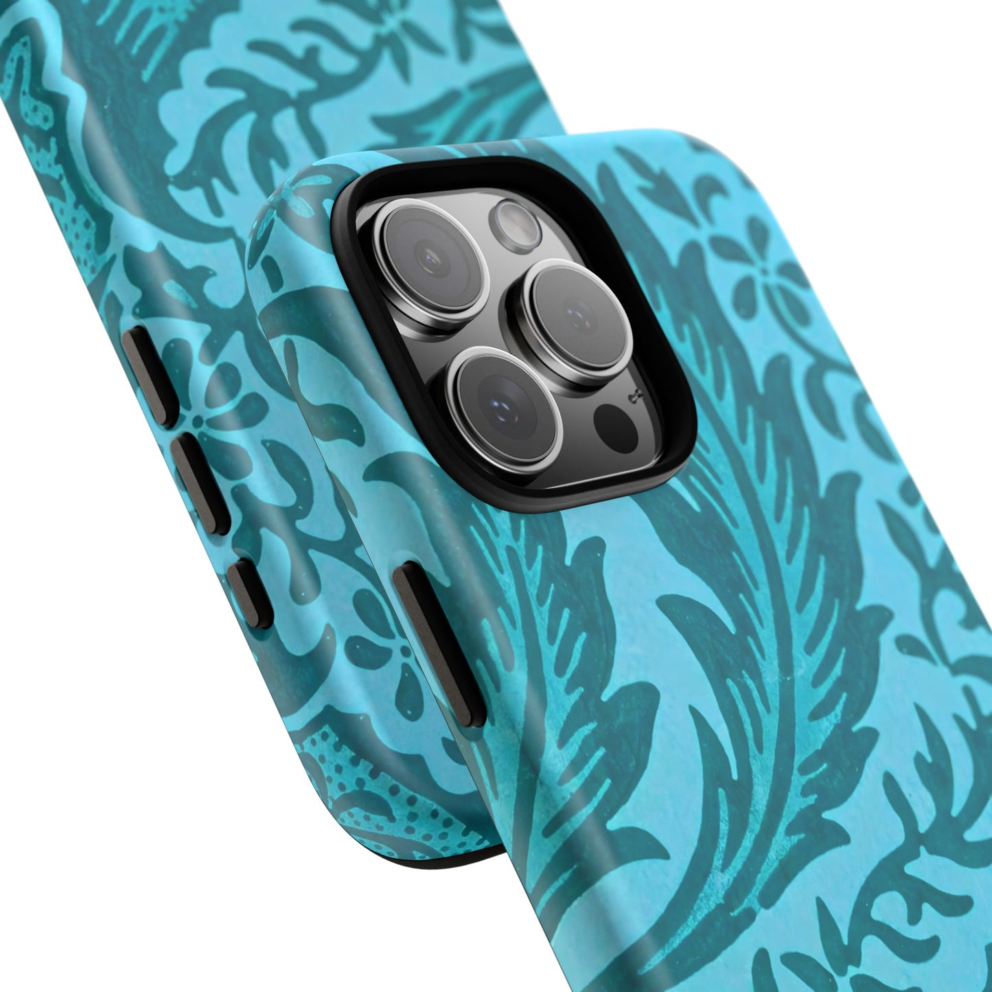 Protective Phone Case with Elegant Teal Design, Tough Cases, Floral Phone Cover, Stylish Smartphone Protection, Gifts for Her, Trendy [...]