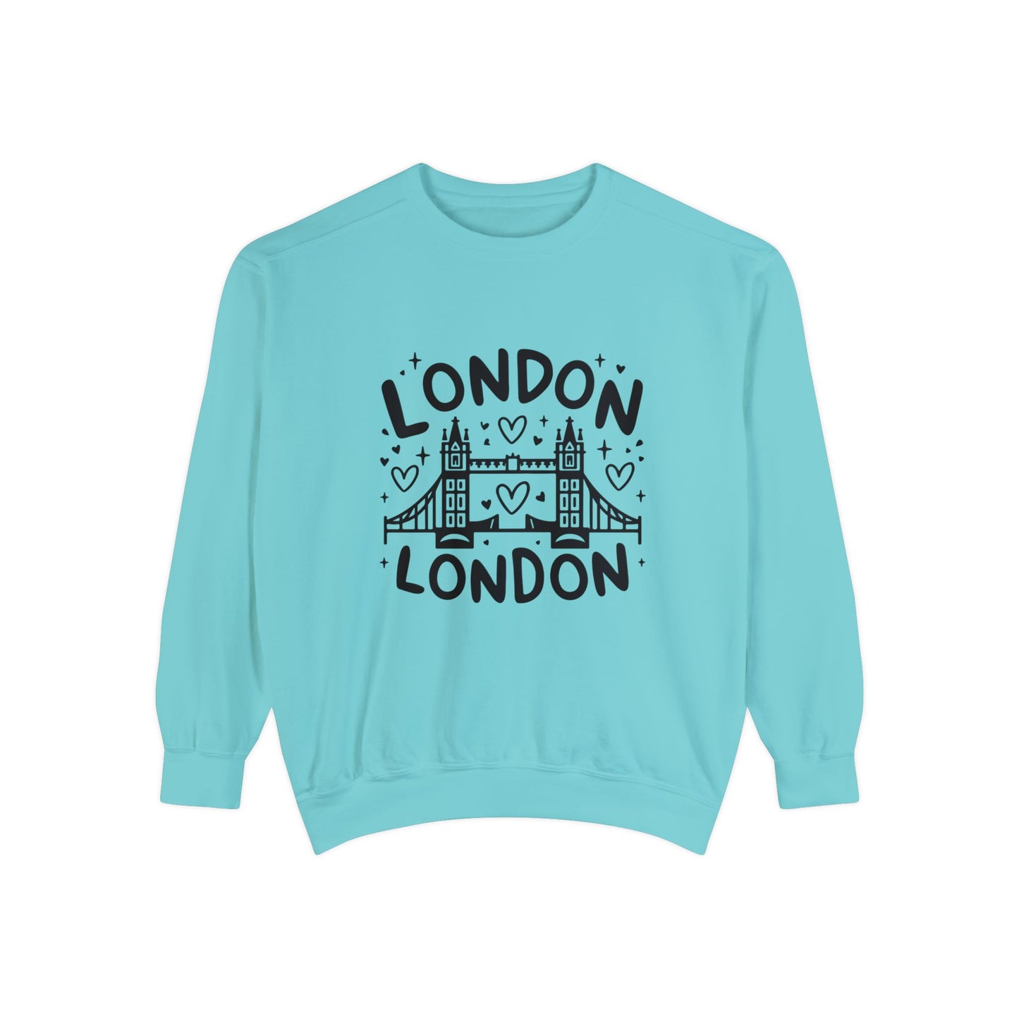 Unisex Garment-Dyed Sweatshirt Durable - Peaceful London