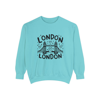 Unisex Garment-Dyed Sweatshirt Durable - Peaceful London