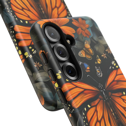 Monarch Butterfly Phone Case, Tough Cases, Nature Lover Gift, Floral Mobile Cover, Eco-Friendly Phone Accessory, Butterfly Design