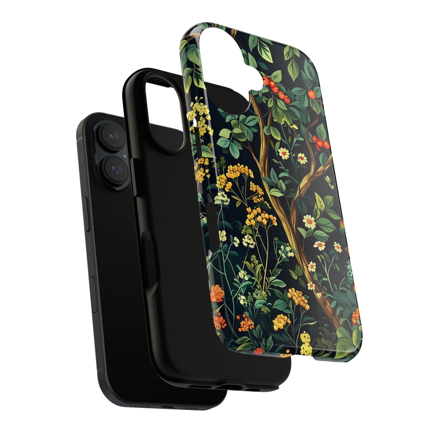 Floral iPhone Case, Nature Inspired Tough Case, Botanical Phone Cover, Eco-Friendly Gift, Unique Floral Design