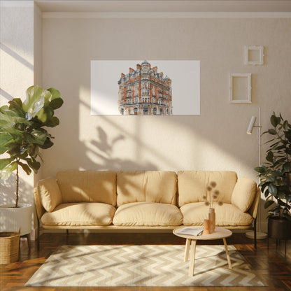 Artistic Matte Canvas Print of Historic Building, Wall Art Decor, Home Interior, Unique Gift, Fine Art, Architecture Lover, Urban Design