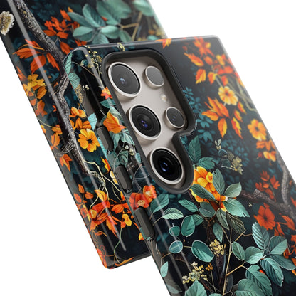 Floral Phone Case | Tough Cases, Protective Cover, Gift for Her, Autumn Vibes, Floral Phone Accessory, Unique Design
