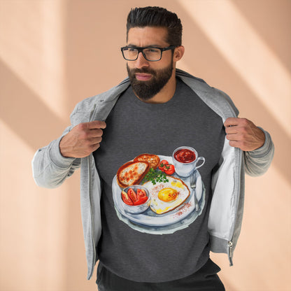 Unisex Crewneck Sweatshirt - British Royal Breakfast Elegant and Opulent Morning Feast