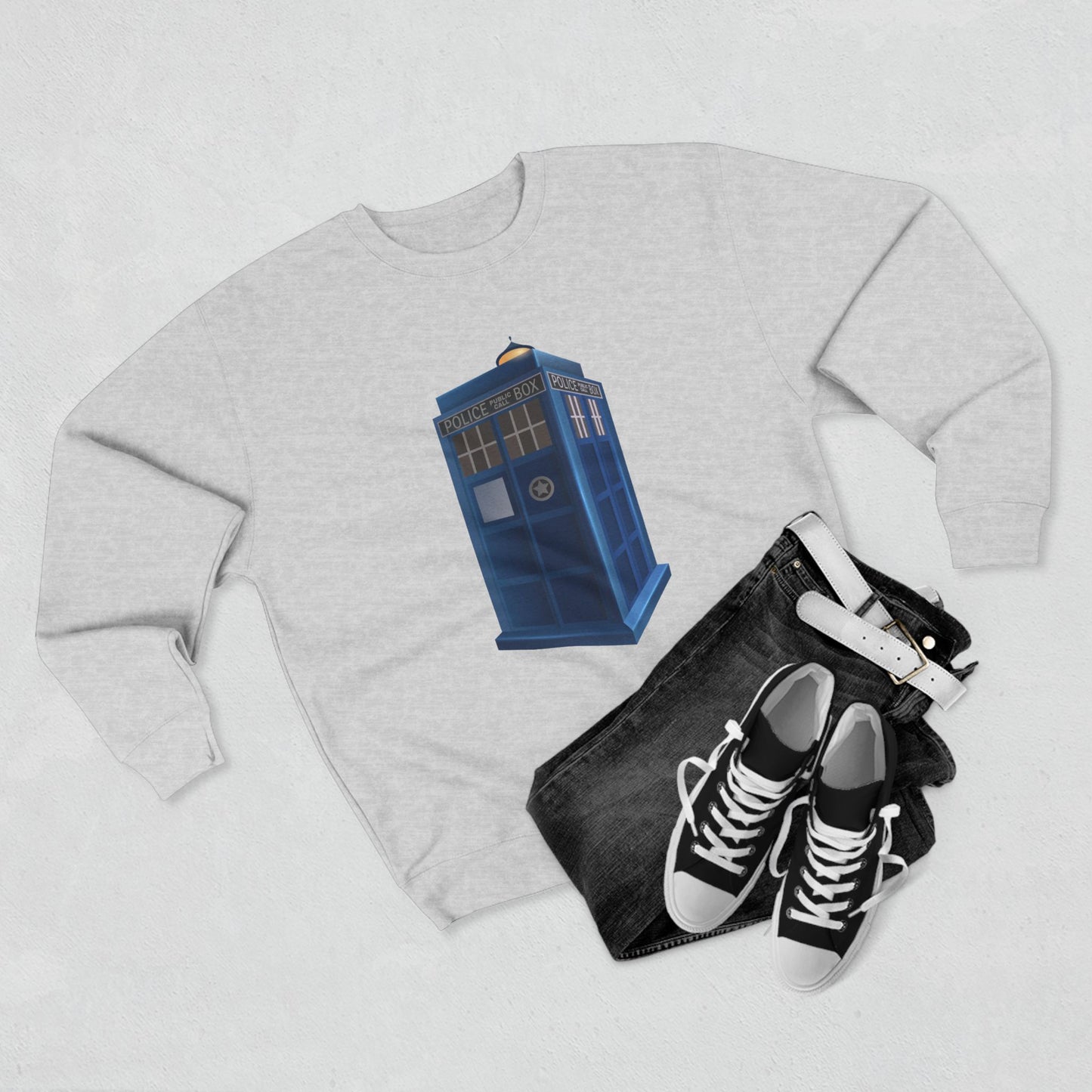 Unisex Crewneck Sweatshirt - British Police Public Call Box