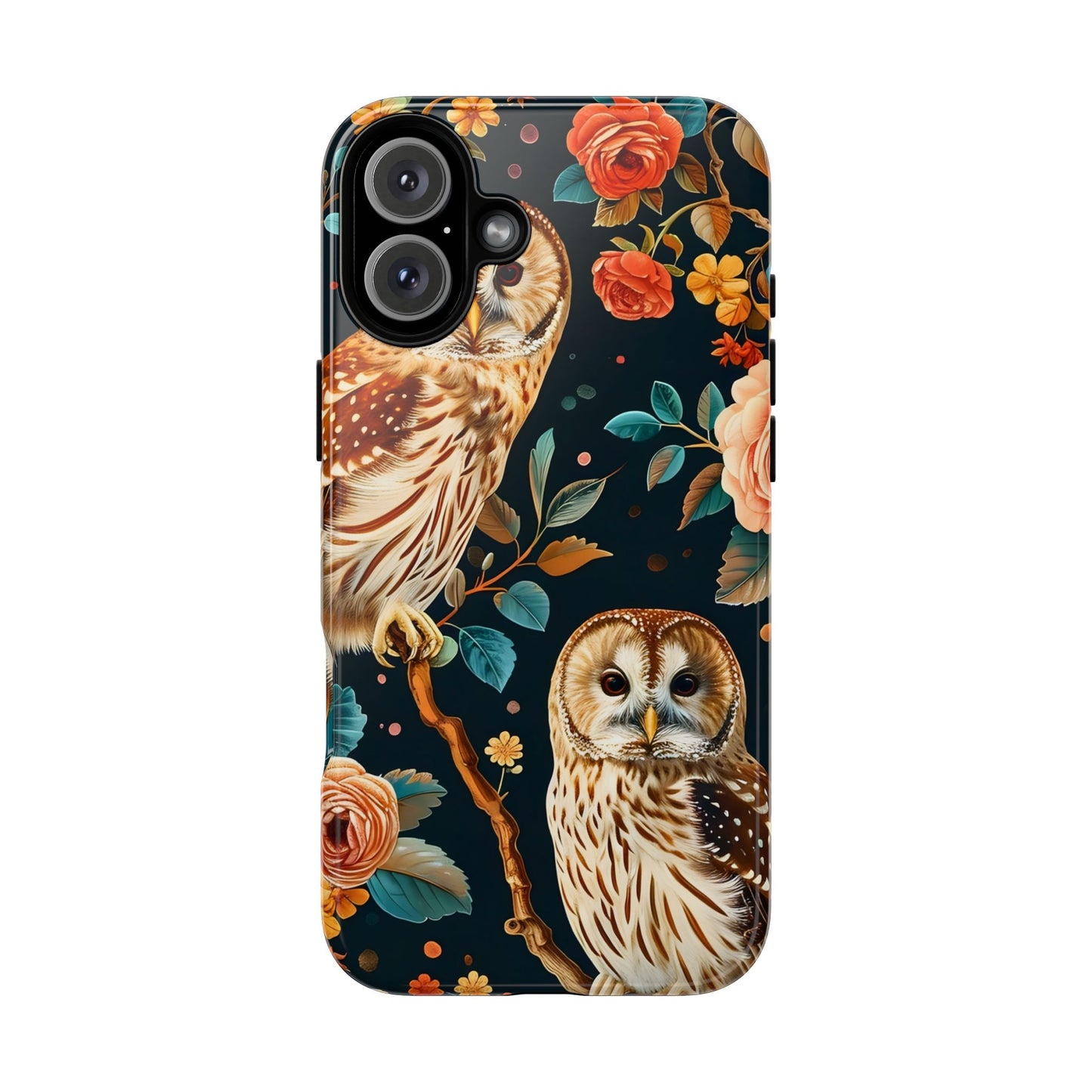 Owl Phone Case with Floral Design, Tough Phone Cover for Nature Lovers, Gift for Bird Enthusiasts, Stylish Protection for Smartphones, [...]