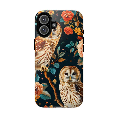 Owl Phone Case with Floral Design, Tough Phone Cover for Nature Lovers, Gift for Bird Enthusiasts, Stylish Protection for Smartphones, [...]