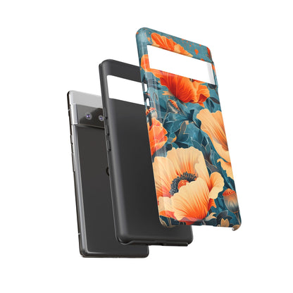 Floral Phone Case, Tough Cases for Protection and Style, Spring Aesthetic, Gift for Her, Phone Accessory for Nature Lovers