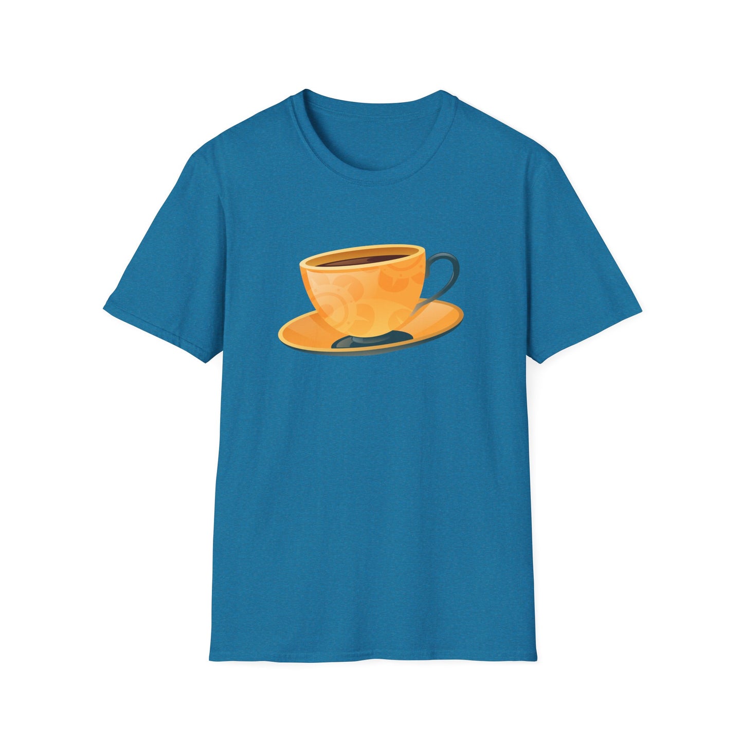 Elegant British Tea Cup - Classic Tea Time Fashionable Unisex Softstyle T-Shirt