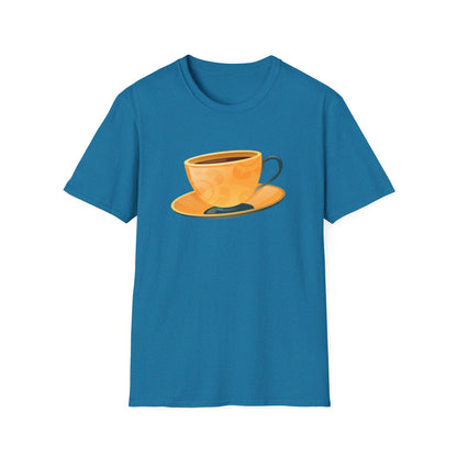 Elegant British Tea Cup - Classic Tea Time Fashionable Unisex Softstyle T-Shirt