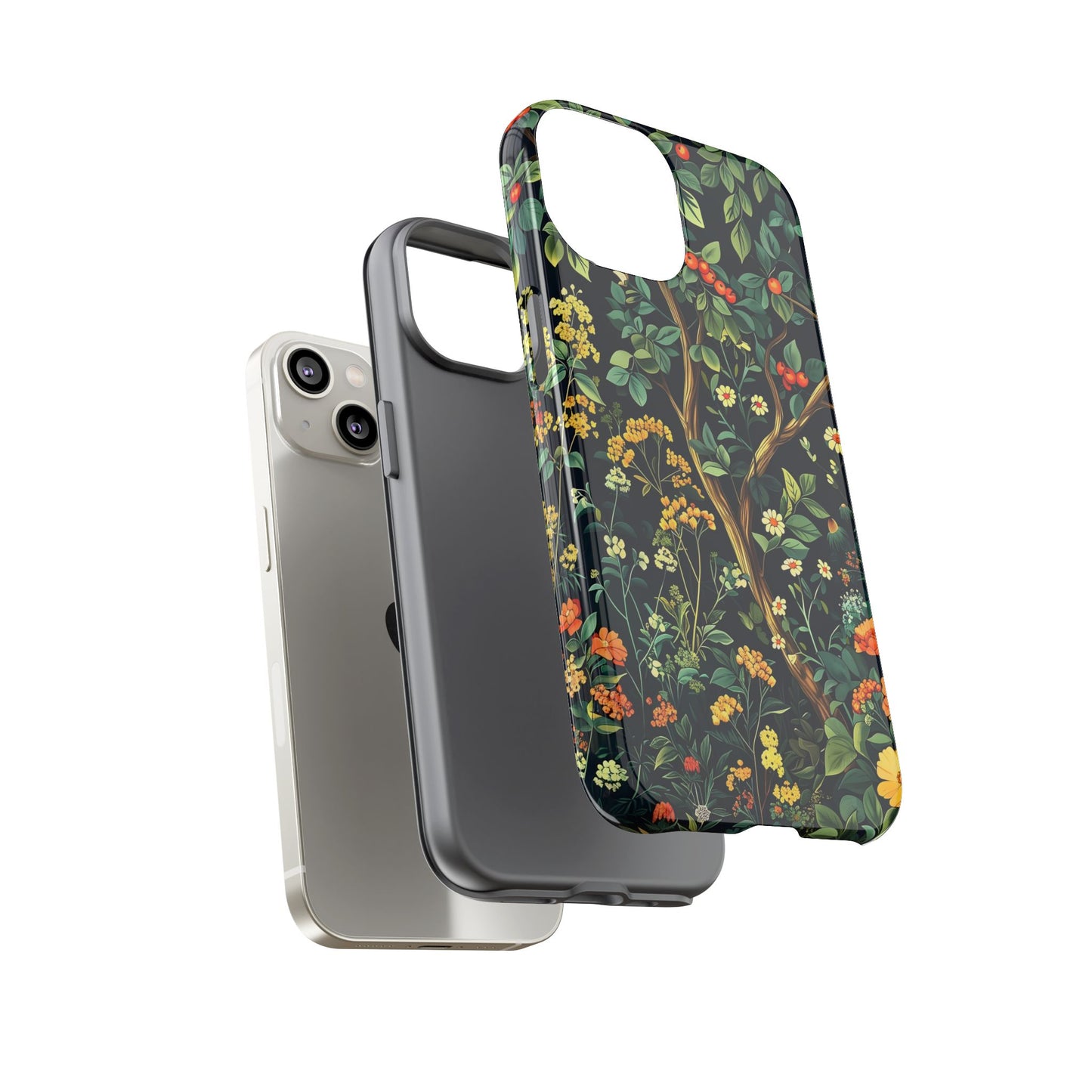 Floral Phone Case - Tough Cases, Colorful Nature Design, Gift for Flower Lovers, Phone Accessory, Unique Cell Phone Cover