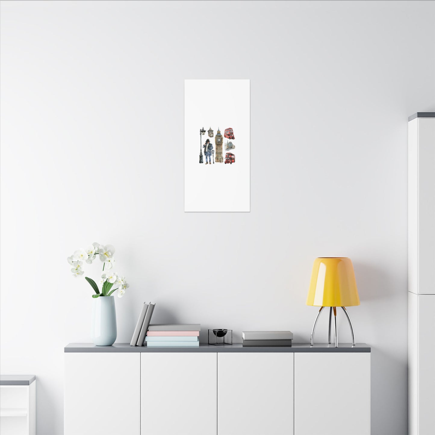 Canvas Art Print, London Skyline, Home Decor, Wall Art, Gift Idea, Travel Memories, Modern Wall Art