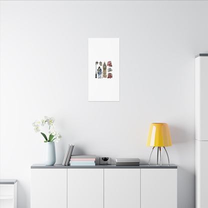 Canvas Art Print, London Skyline, Home Decor, Wall Art, Gift Idea, Travel Memories, Modern Wall Art