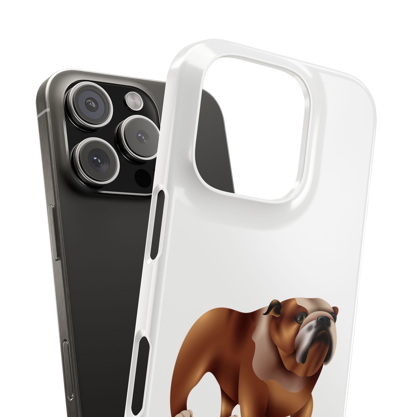 Bulldog Slim Phone Cases, Dog Lover Gift, Cute Phone Cover, Pet Theme Case, Birthday Gift for Dog Owners