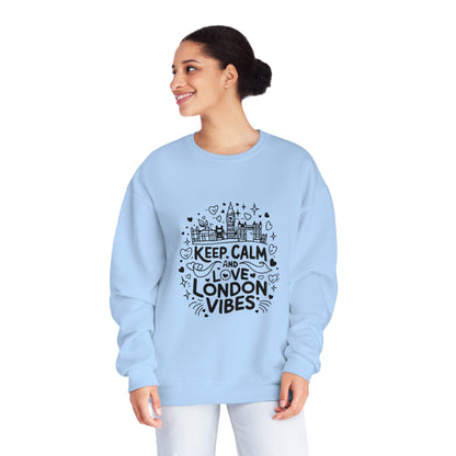 Unisex NuBlend® Crewneck Sweatshirt - Keep Calm and Love London Vibes