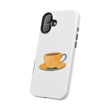 Stylish Magnetic Phone Case with Coffee Cup Design, Phone Accessory, Gift for Coffee Lovers, Functional Decor, Unique Magnet Case
