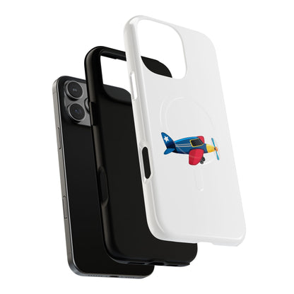 Airplane Tough Magnetic Phone Case, Cute Phone Cover, Gifts for Travelers, Kids and Adults, Aviation Themed, Durable Phone Case